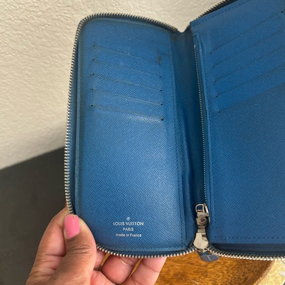 LOUIS VUITTON Long Wallet Zip Around Damier Graphite Portefeuille Vasco - Picture 10 of 14